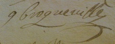 Signature de Germain Broqueville