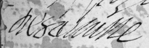 Signature de Germain de Saluste