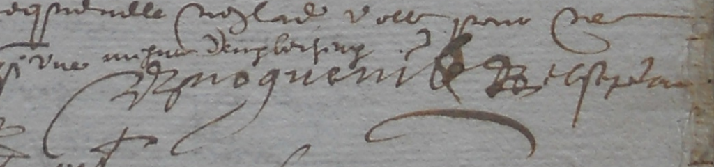 Signature de Joseph Bourgeois de Solomiac
