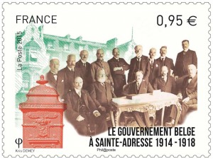 Deux timbres français pour la Belgique