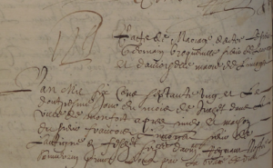 Pacte de mariage de Germain Broqueville et de Marie de Limoges