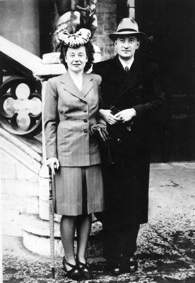 Madelaine et Edouard en 1943, à peine marié civilement.