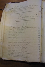 Table des noms et surnoms de la ville de Monfort 1766-1774.