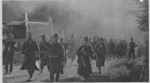 Troupes belges à Saint-Trond en 1914