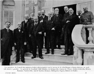 Conseil des ministres à la villa Roxane à Sainte-Adresse en 1918