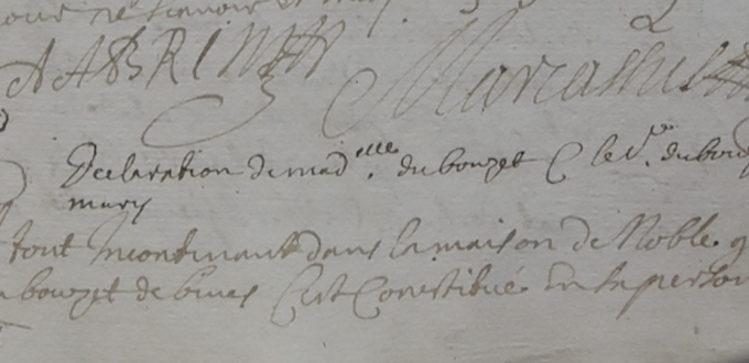 Testament de Guillaume du Bouzet